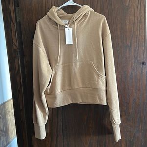 Brown cropped sweatshirt